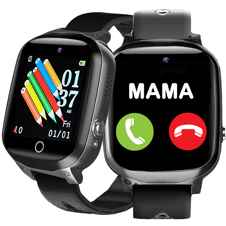Smart hodinky pre deti JG Smart Watch For Children SIM Calls Menu PL black